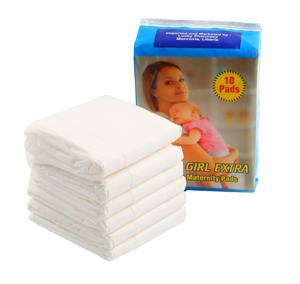 Serviettes hygiéniques <span class=keywords><strong>post</strong></span>-<span class=keywords><strong>partum</strong></span> de haute qualité en gros, 40/50 cm, jetables, en coton biologique, sans ailes, pour femmes - Product Image 4