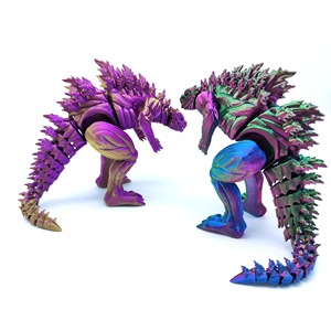 Dinosauro <span class=keywords><strong>Godzilla</strong></span> Muscoloso Stampato in 3D con Articolazioni Mobili in Materiale PLA, Adatto per Modelli Creativi e Regali per Uomini - Product Image 2