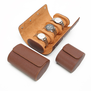 Estuche Enrollable <span class=keywords><strong>de</strong></span> Lujo para <span class=keywords><strong>Relojes</strong></span> <span class=keywords><strong>de</strong></span> Cuero PU Saffiano con 1, 2 o 3 Ranuras, Embalaje <span class=keywords><strong>de</strong></span> Regalo, <span class=keywords><strong>Organizador</strong></span> <span class=keywords><strong>de</strong></span> <span class=keywords><strong>Relojes</strong></span>, Estuche <span class=keywords><strong>de</strong></span> Viaje para Almacenamiento <span class=keywords><strong>de</strong></span> <span class=keywords><strong>Relojes</strong></span> - Product Image 5