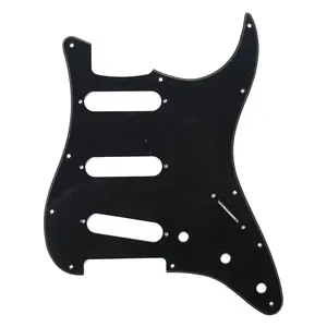 1Ply Black 11 Hole 3 Single Coil SSS Pick guard ST SSS Gitarren kratz platte für E-Gitarren teile