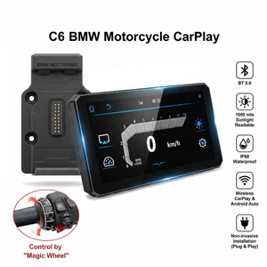 Offerta Speciale: Schermo IPS da 6 Pollici IP68 con Controllo Wonder Wheel per <span class=keywords><strong>Moto</strong></span> <span class=keywords><strong>BMW</strong></span> R1300GS R1250GS, CarPlay Wireless e Android Auto - Product Image 1