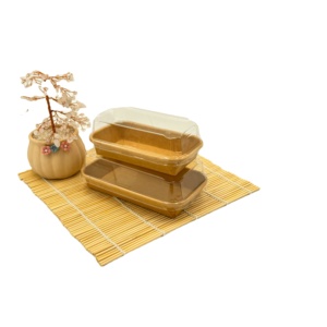 100% BPA miễn phí và thân thiện với môi có thể tái chế giấy kraft container cho <span class=keywords><strong>mini</strong></span> bánh sushi hoặc một số món tráng miệng trong bữa tiệc hoặc nhà hàng - Product Image 4