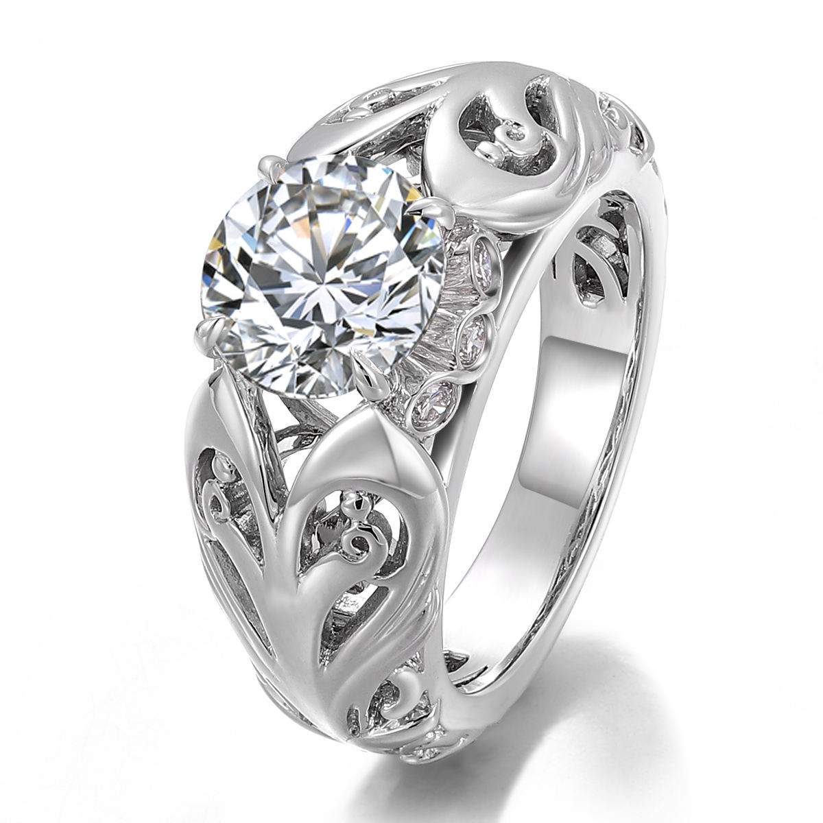 แหวนเพชรแล็บทองแท้ 14K