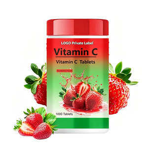 1000 Tabletas de Vitamina C con Sabor a Fresa para Adolescentes, Apoya la Función Cerebral, Mejora la Inmunidad y la Salud en General - Product Image 1