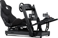 Cockpit de simulation de course inclinable en aluminium extrudé sur mesure 4080, simulateur de conduite réglable pour une expérience de jeu de conduite virtuelle immersive