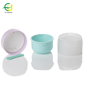 EU-Beauty Venta al por mayor <span class=keywords><strong>de</strong></span> doble pared 100g Coloful Pp Jar Color personalizado Cuidado <span class=keywords><strong>DE</strong></span> LA PIEL Crema Tarro con tapa interior - Product Image 2