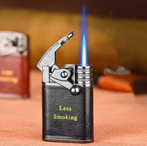 Briquet Créatif Coupe-Vent Rechargeable pour Cigares et <span class=keywords><strong>Cigarettes</strong></span>, à Butane, avec Logo Imprimé Personnalisé - Product Image 2