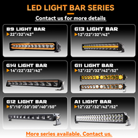 Barre lumineuse LED 6/10/22/30/40/50 pouces, double couleur, homologuée Emark, 12V 24V, barre lumineuse LED ambre pour véhicules tout-terrain 4x4, camions, VTT