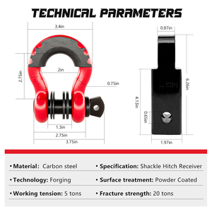 Ambull Giá Rẻ Giá Phổ Tự Động Thép Trailer Phía Sau Hitch 4X4 Sắt Kéo Các Bộ Phận Trailer Hitch Receiver Trục Móc Bộ Dụng Cụ - Product Image 4