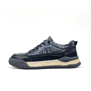 Nouvelles chaussures habillées décontractées pour hommes en cuir de luxe à lacets, respirantes, avec amorti, tendance mode, couleur vin, classiques, sportives - Product Image 4