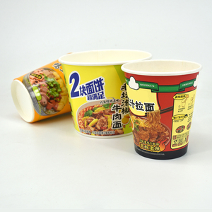Cấp thực phẩm bán buôn tường duy nhất Cốc giấy đầy màu sắc có thể tái chế cá nhân tùy chỉnh in ấn cho <span class=keywords><strong>Ice</strong></span> <span class=keywords><strong>Cream</strong></span> và mì ăn liền - Product Image 5