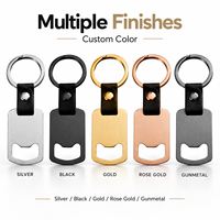 Décapsuleur en métal porte-clés avec logo personnalisé, décapsuleur de bière en acier inoxydable avec sangle en cuir, cadeau de bar, faible MOQ, vente en gros
