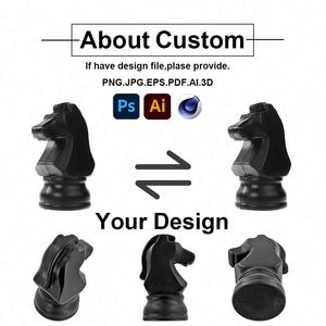 Vente en gros de jouets anti-stress en PU personnalisés avec logo, en forme de pièce d'échecs chevalier - Product Image 3