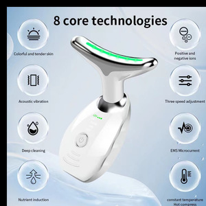 7 Colors Multifunction Double Chin Reducer Skin Care Tool <b>Face</b> Sculpting Tool <b>Face</b> Neck Lifting Massager Vibration Massager - Product Image 3