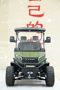 Voiturette <span class=keywords><strong>de</strong></span> <span class=keywords><strong>golf</strong></span> électrique UTV 2 places avec boîte <span class=keywords><strong>de</strong></span> chargement, 3 kW avant, 5 kW arrière, 2 roues motrices ou 4 roues motrices commutables, batterie lithium 76,8 V 100 Ah, EPS, Carplay - Product Image 2