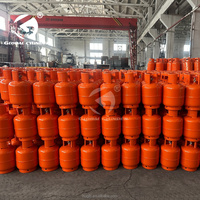 Bouteille de gaz GPL de 12 lb pour l'Amérique latine et le Royaume-Uni. Cylindre GPL de haute qualité vide pour usage domestique et commercial.