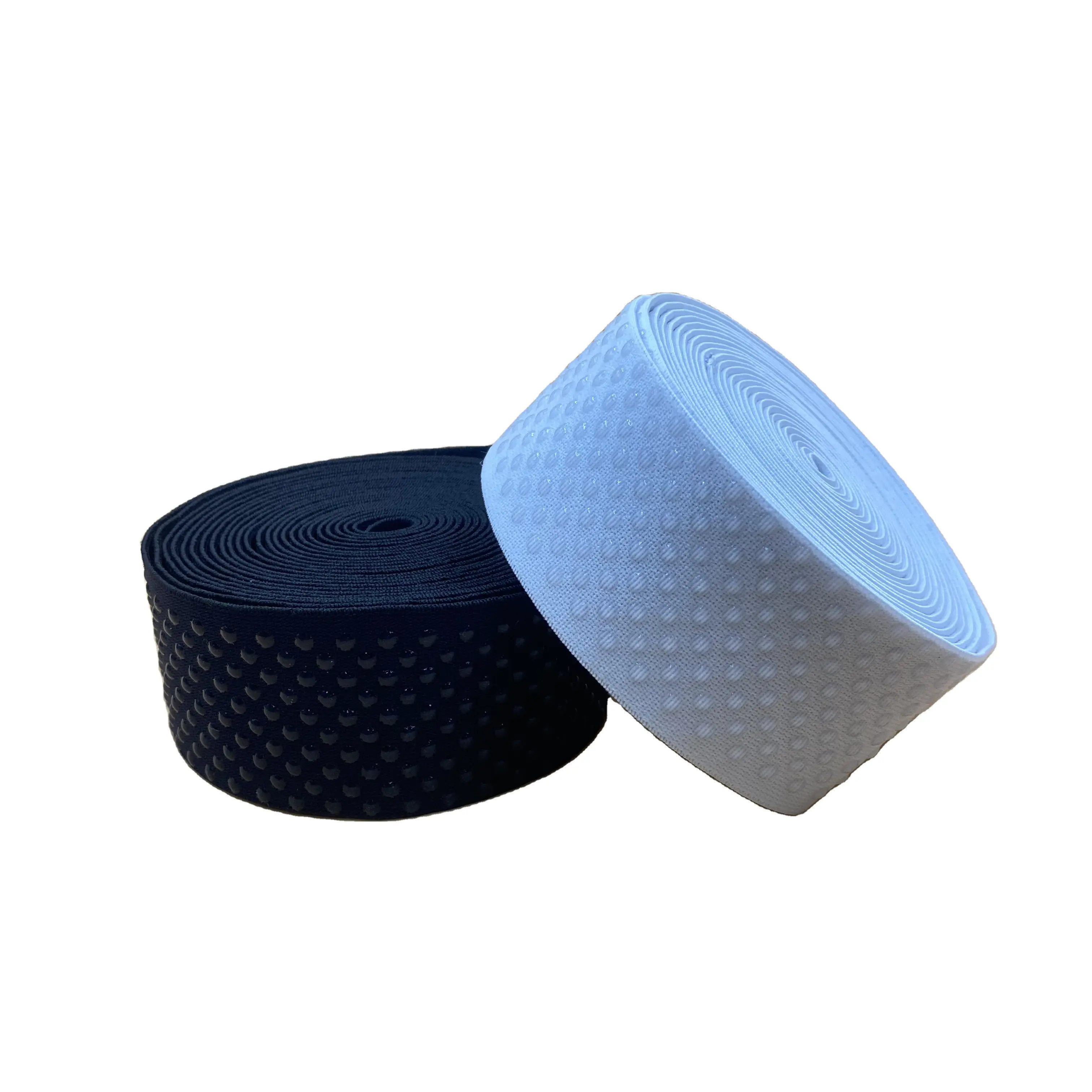 5Cm Nylon Siliconen Rugleuning Elastische Linten Grijper Transparante Elastische Tape Anti Slip Rubberen Stippen Grip Elastische Band Voor Ondergoed