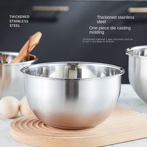 ชามผสมสเตนเลสสตีลชั้นเดียว DFU248 ชามสลัด - Product Image 6