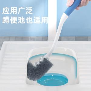 S Shaped Long Handle Toilet <b>Brush</b> Nylon Deep <b>Cleaning</b> Wall Mounted <b>For</b> Squat Toilets - Product Image 3