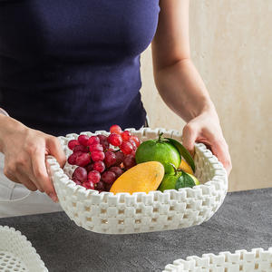 创意瓷器水果篮陶瓷碗排水孔耐热草莓储物容器零食盘子派对 - Product Image 5