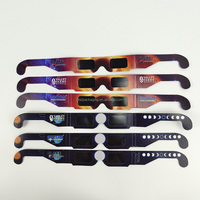Lunettes de vision Clipse, lunettes de soleil pour éclipse solaire avec certificat, lunettes d'éclipse solaire en papier certifiées par la NASA, certifiées ISO Ccqs