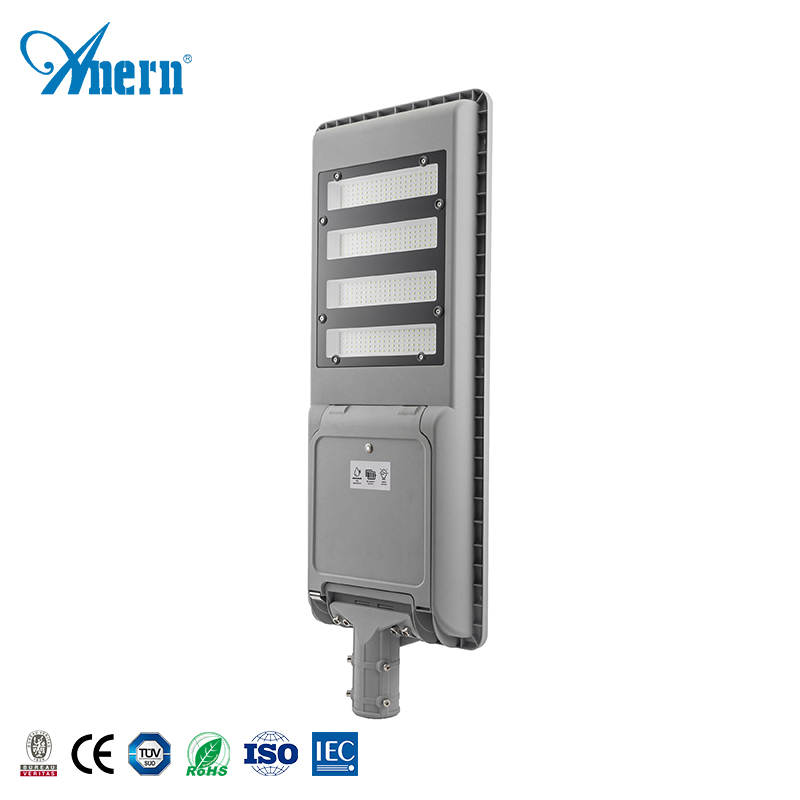 Sensor de movimiento al aire libre de Ip65 impermeable todo en uno integrada 100W Led Luz de calle Solar