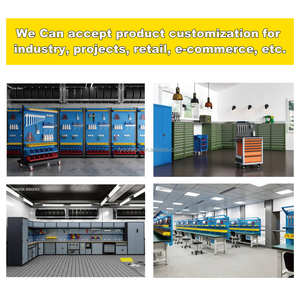 कार गैरेज वर्कस्टेशन के लिए उपकरण भंडारण धातु भंडारण अलमारियाँ - Product Image 3