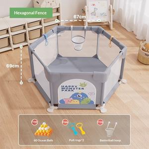 Barrière de protection pour bébé, tapis d'éveil en tissu pour enfants, salon, intérieur, sécurité domestique, apprentissage de la marche, clôture de jeu - Product Image 1