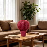 Plantes artificielles de cactus mixtes roses à toucher réel, résistantes aux UV, écologiques et durables, pour l'intérieur et l'extérieur, 47 cm (1,5 pi), vente en gros
