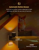 Luz Nocturna LED Moderna LOHAS, Luz Ámbar Suave, Sensor de Movimiento, Enchufe de Pared, para Baño, Pasillo, Dormitorio