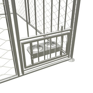 Grand enclos extérieur pour chien, <span class=keywords><strong>cage</strong></span> à chien robuste avec clôture, parc pour chien avec couverture imperméable et protection UV, 118x118x60 pouces - Product Image 6