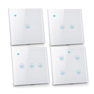 Interruptores de Luz Inteligentes WiFi Zigbee, Interruptor Táctil RF433 Sin Cable Neutro, Hogar Inteligente, Control por Aplicación Tuya, Compatible con Alexa y Google Home - Product Image 1