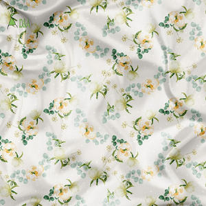 Bunga hijau Satin sutra cetak bernapas anyaman 16m/<span class=keywords><strong>M</strong></span> 100% kain sutra murbei untuk pakaian untuk syal - Product Image 5