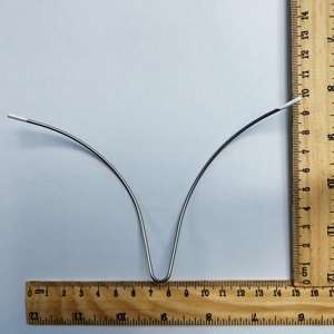 Aro de acero inoxidable en forma de V para sujetador, alambre metálico en forma de U para accesorios de lencería, alambre metálico en forma de U para bikini, aro con hebilla en forma de U - Product Image 2