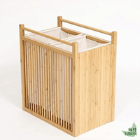 Panier à linge 2Grid avec cadre ventilé à lattes, vente en gros, doublure amovible et lavable, pour chambre et salle de bain, rangement serviettes et vêtements