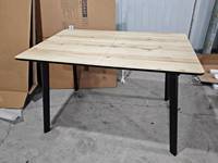 Table à manger rectangulaire moderne en bois extensible pour la maison