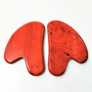 Jaspe rojo Natural Gua Sha junta en forma de corazón de belleza de <span class=keywords><strong>desguace</strong></span> de Guasha cara masaje cuchara - Product Image 4