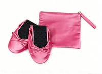 Ballerines plates décontractées en PU colorées pour femmes, à enfiler, avec sac à fermeture éclair et nœud, légères, jetables, pour les soirées et le soulagement des pieds endoloris