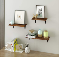 Décoration murale flottante personnalisable à 3 étagères pour le rangement de la cuisine à domicile meubles de salon bijoux étagères en bois pour le montage
