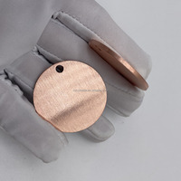 Plaques vierges en cuivre non plaqué TA2, qualité ASTM 2, 15 mm, 20 mm, 25 mm, 30 mm, ornements métalliques, cuivre calibre 14, étiquettes de gravure