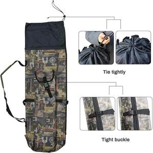 Custodia per Canne da Pesca KingHo KH-612 Pieghevole in Tessuto Oxford Resistente ed Ecologico, Impermeabile, Contiene 5 Canne, Multifunzione, Grande - Product Image 5
