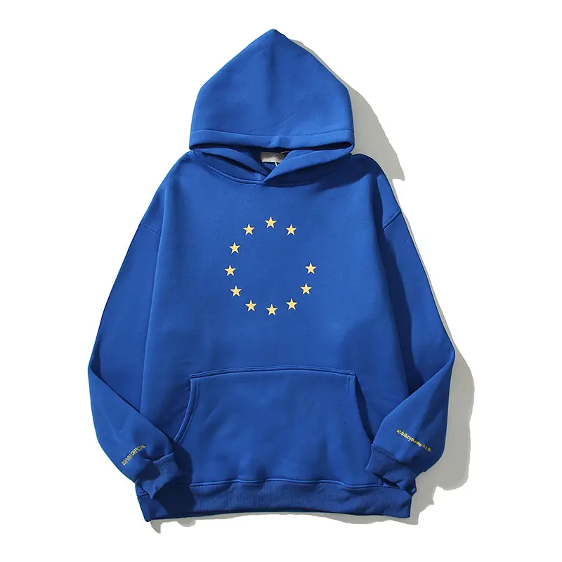 Unisex Hoodies Print Galaxy Pullover Hooded Sweatshirt Hoodies With Big Pockets European Union Long Sleeve