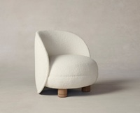 Fauteuil contemporain de luxe avec base en bois massif Chaise d'appoint pour chaises de salon Ensemble de canapés paresseux Meubles Hôtels Étude Maison