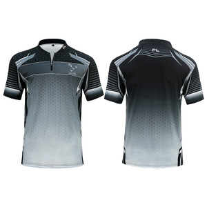 Uniforme barato personalizado <span class=keywords><strong>de</strong></span> secado rápido sublimación Pool Play Jerseys para <span class=keywords><strong>hombre</strong></span> Polo camisa <span class=keywords><strong>de</strong></span> billar con cremallera 1/4 - Product Image 1