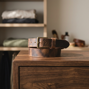 Cinturón Formal de Cuero Vacuno Natural Personalizado para Hombre, Hebilla Cuadrada de Acero, Resistente, 3.8cm de Ancho, 140cm de Largo - Product Image 1