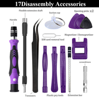 Jeu d'embouts de tournevis magnétiques 115-en-un, petit jeu de tournevis Torx isolés avec précision pour Kit d'outils de réparation de téléphone portable