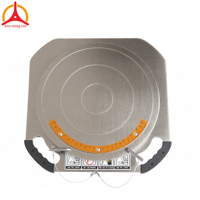 Kit de table tournante pour alignement de roues pour atelier de réparation automobile, 2 pièces chacune, plaque antidérapante triangulaire compatible avec toutes les machines d'alignement