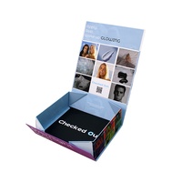 Boîte cadeau pliante magnétique de luxe en papier recyclable avec ruban, nouveau design, boîte cadeau pliante magnétique
