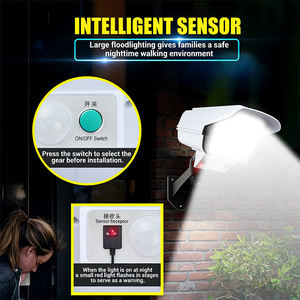 77LED <b>Solar</b> <b>Lights</b> Simulation <b>Security</b> Dummy Camera <b>Motion</b> <b>Sensor</b> Outdoor <b>Light</b> IP65 Waterproof Lamp 3 Mode For Home Garden - Product Image 5