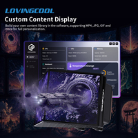 LOVINGCOOL Nouvelle Boîtier PC Gamer avec Refroidisseur Liquide CPU 360mm pour Affichage Double Écran 3D à l'Œil Nu et Lecture Vidéo